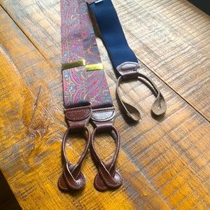 Silk Paisley Suspenders